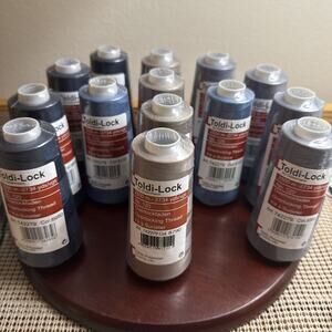 Lot Of 14 Toldi-Lock Gütermann Overlock Thread New - 2734 yds each (2500 m each)